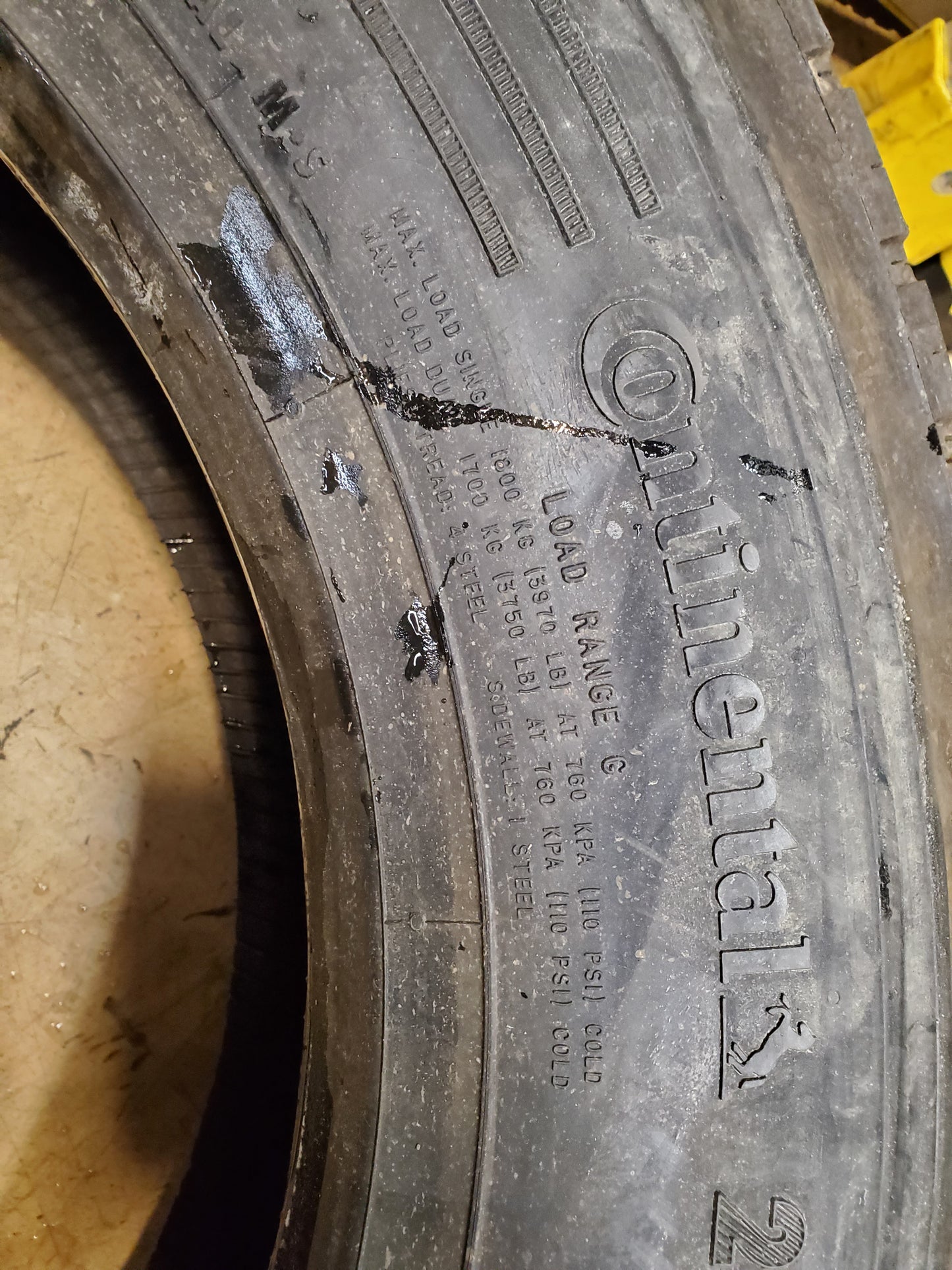 CONTINENTAL HSR+ BSW 225 70 19.5 128/126N 14PLY ALL POSITION TIRE 0512552