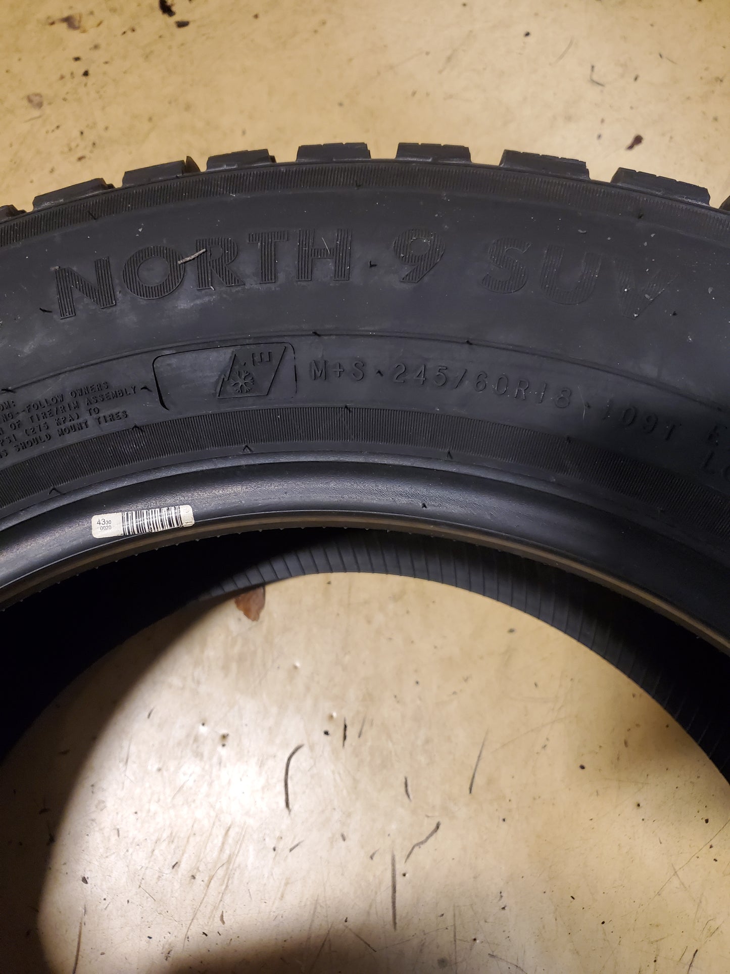 NOKIAN NORDMAN NORTH 9 SUV BSW P 245 60 18 109T XL WINTER TIRE T432921