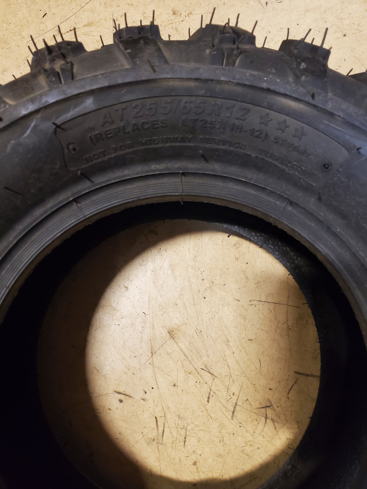 NOS CARLISLE BADLANDS XTR BSW AT 25 10 12 ATV/UTV TIRE 537067