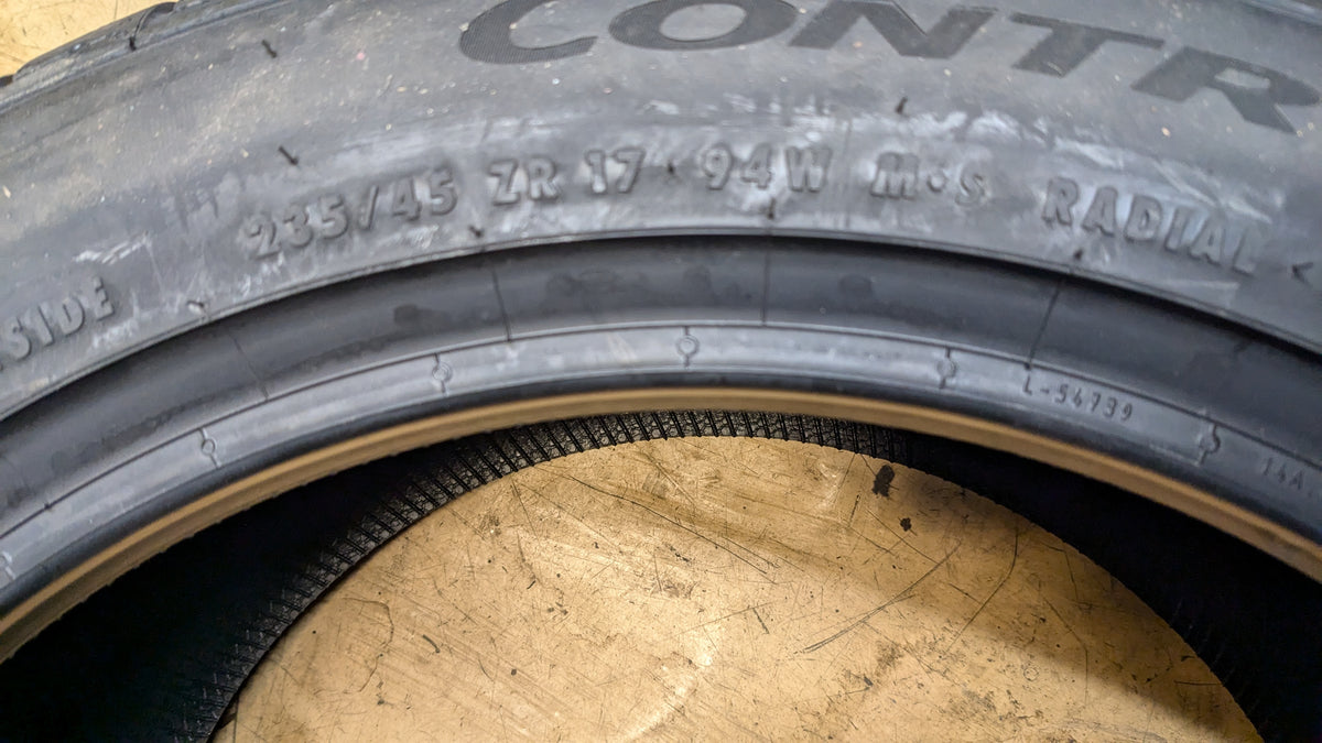 CONTINENTAL CONTROLCONTACT SPORT SRS + BSW P 235 45 17 94W TIRE 15575710000
