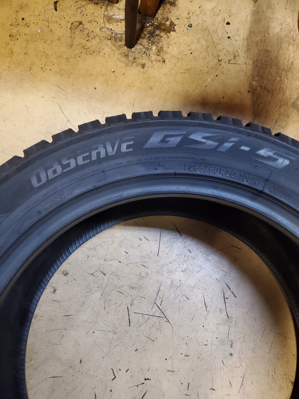 NOS TOYO OBSERVE GSI-5 BSW P 265 50 20 106H WINTER TIRE 130790