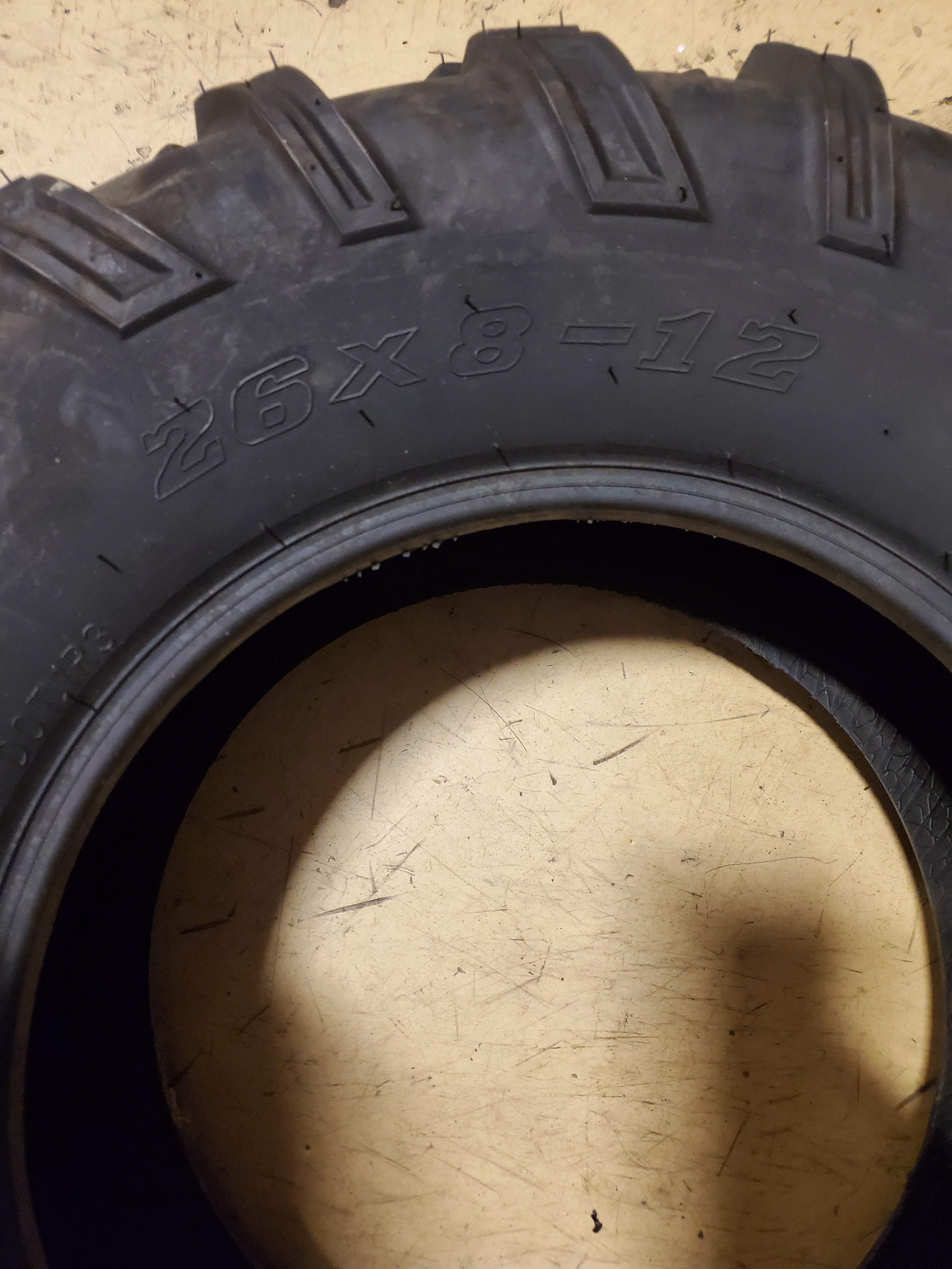 MILLION PARTS BSW 26 8 12 6PLY ATV/UTV TIRE MP26812