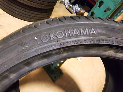 2 YOKOHAMA ADVAN SPORT AS PLUS P 255 35 18 94Y XL ALL SEASON TIRES 40639