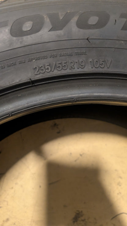 TOYO CELSIUS SPORT BSW P 235 55 19 105V XL ALL WEATHER TIRE 127560