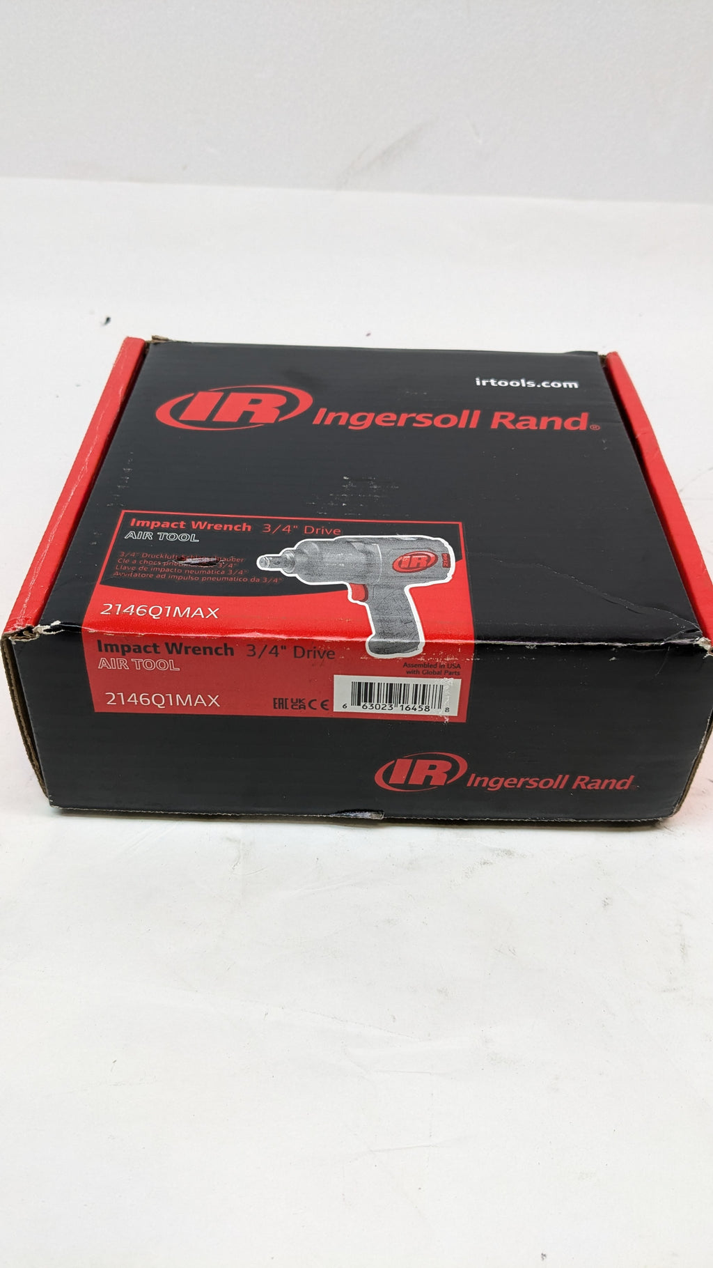 INGERSOLL RAND 3/4-INCH-DRIVE AIR IMPACT WRENCH WITH QUIET PISTOL-GRIP DESIGN 2146Q1MAX