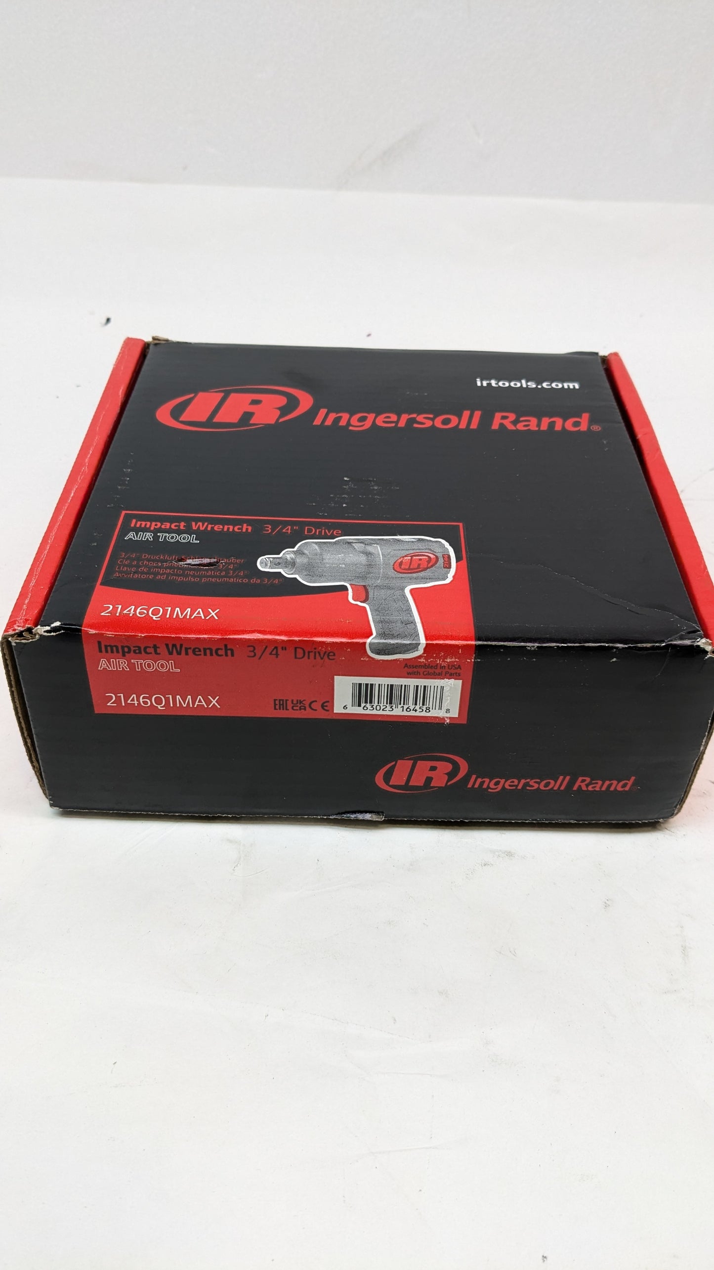 INGERSOLL RAND 3/4-INCH-DRIVE AIR IMPACT WRENCH WITH QUIET PISTOL-GRIP DESIGN 2146Q1MAX