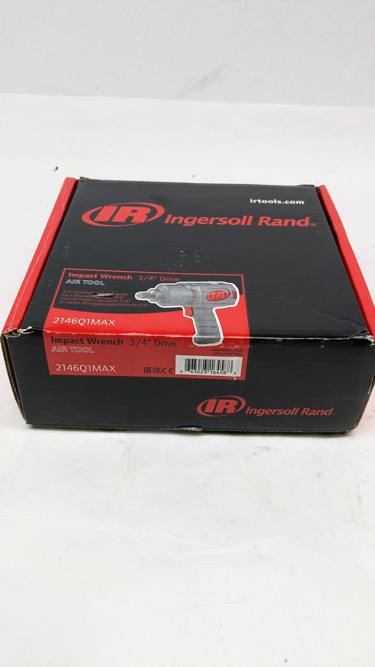 INGERSOLL RAND 3/4-INCH-DRIVE AIR IMPACT WRENCH WITH QUIET PISTOL-GRIP DESIGN 2146Q1MAX