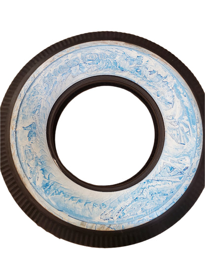 FIRESTONE GUM DIPPED WW 7.50-16 8PLY VINTAGE COKER TIRE 682310