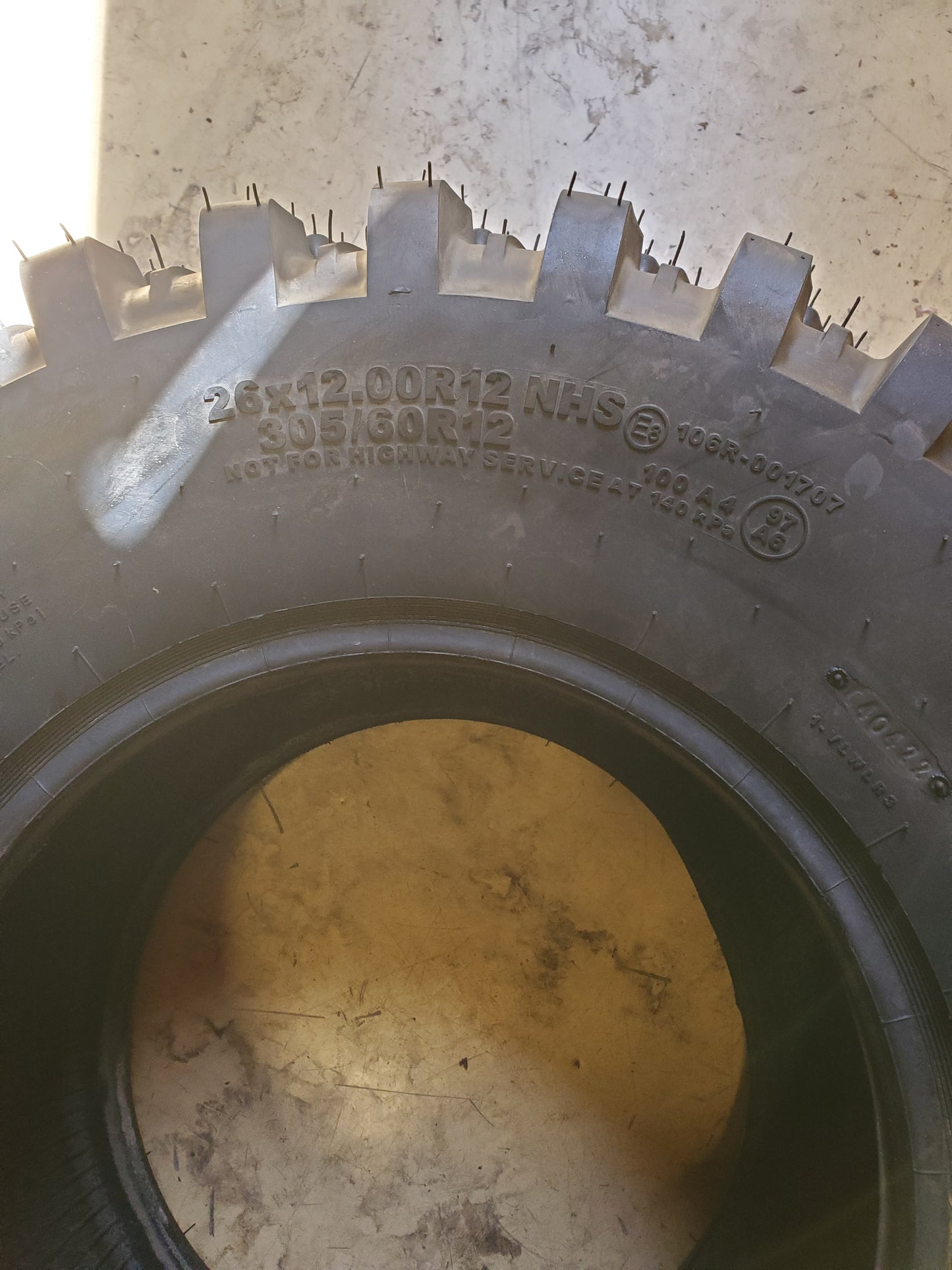 CARLSTAR VERSA TURF 100A4 BSW 26 12 12 106R 4PLY LAWN MOWER TIRE 6L0915