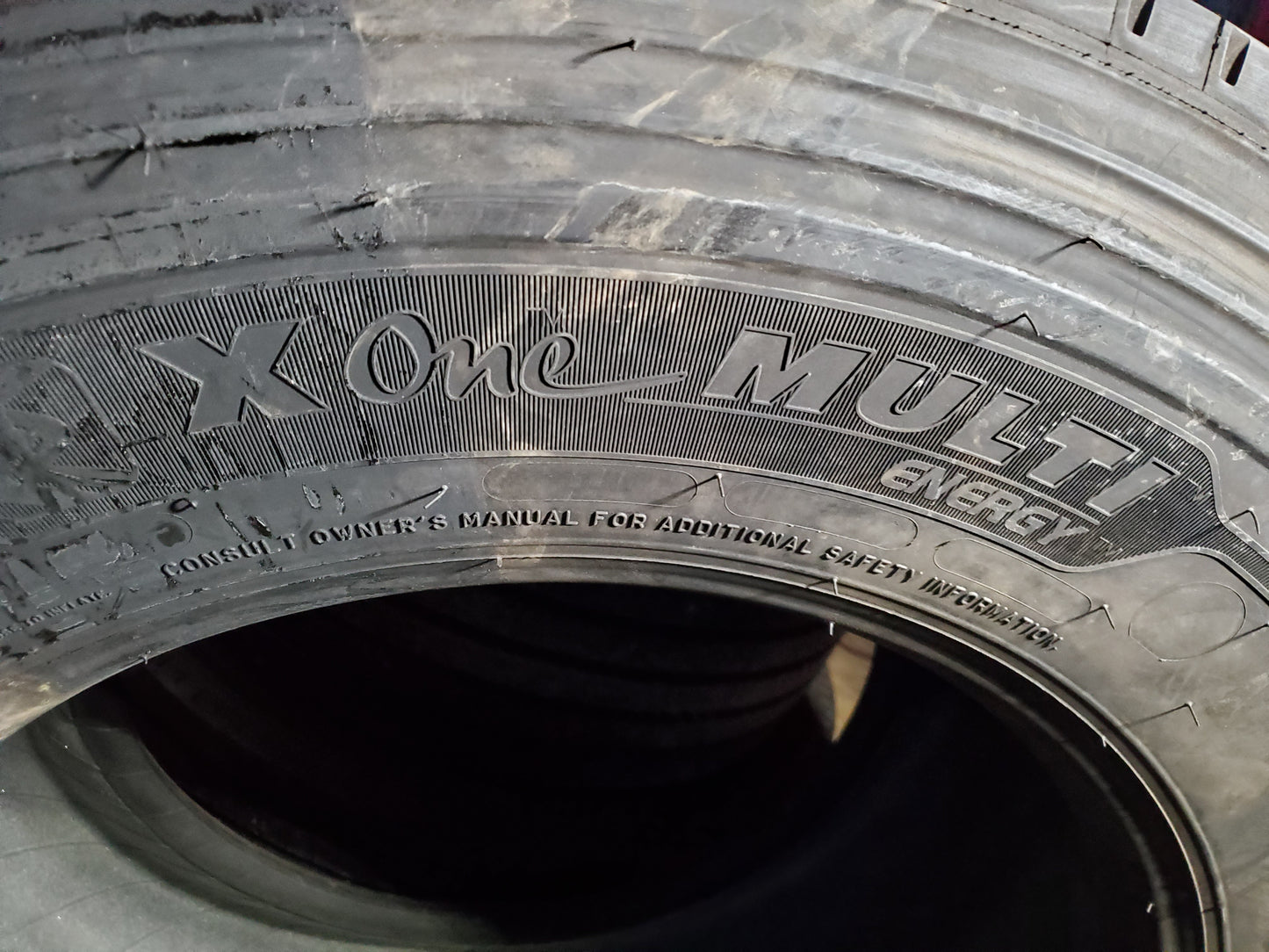 MICHELIN X ONE MULTI ENERGY T BSW LT 445 50 22.5 168L 20PLY TRAILER TIRE 33836