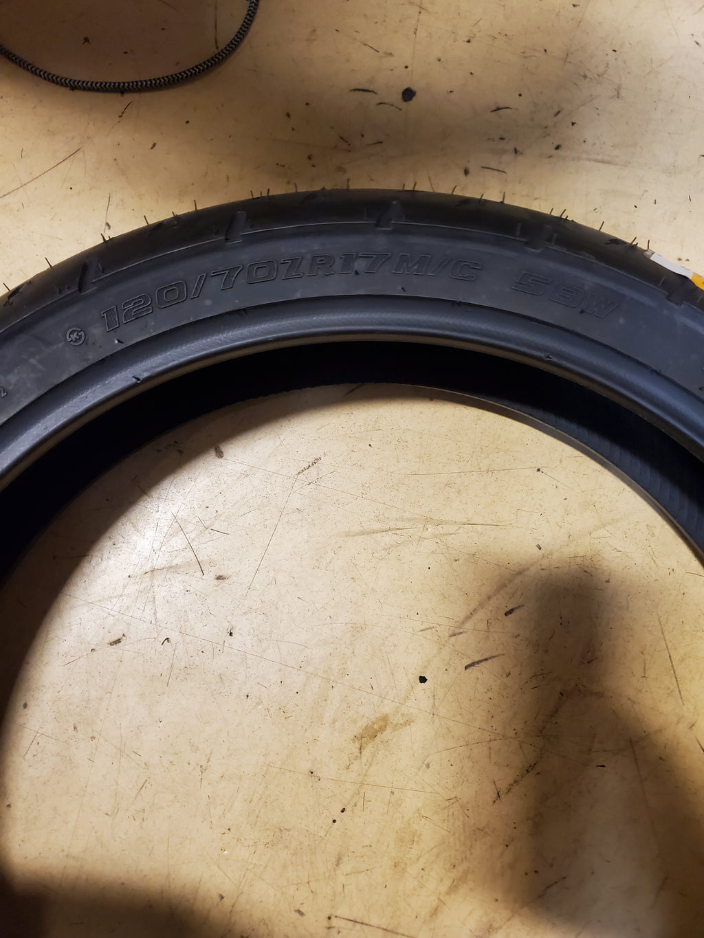 SHINKO 003 STEALTH BSW 120 70 17 58W FRONT MOTORCYCLE TIRE 874001