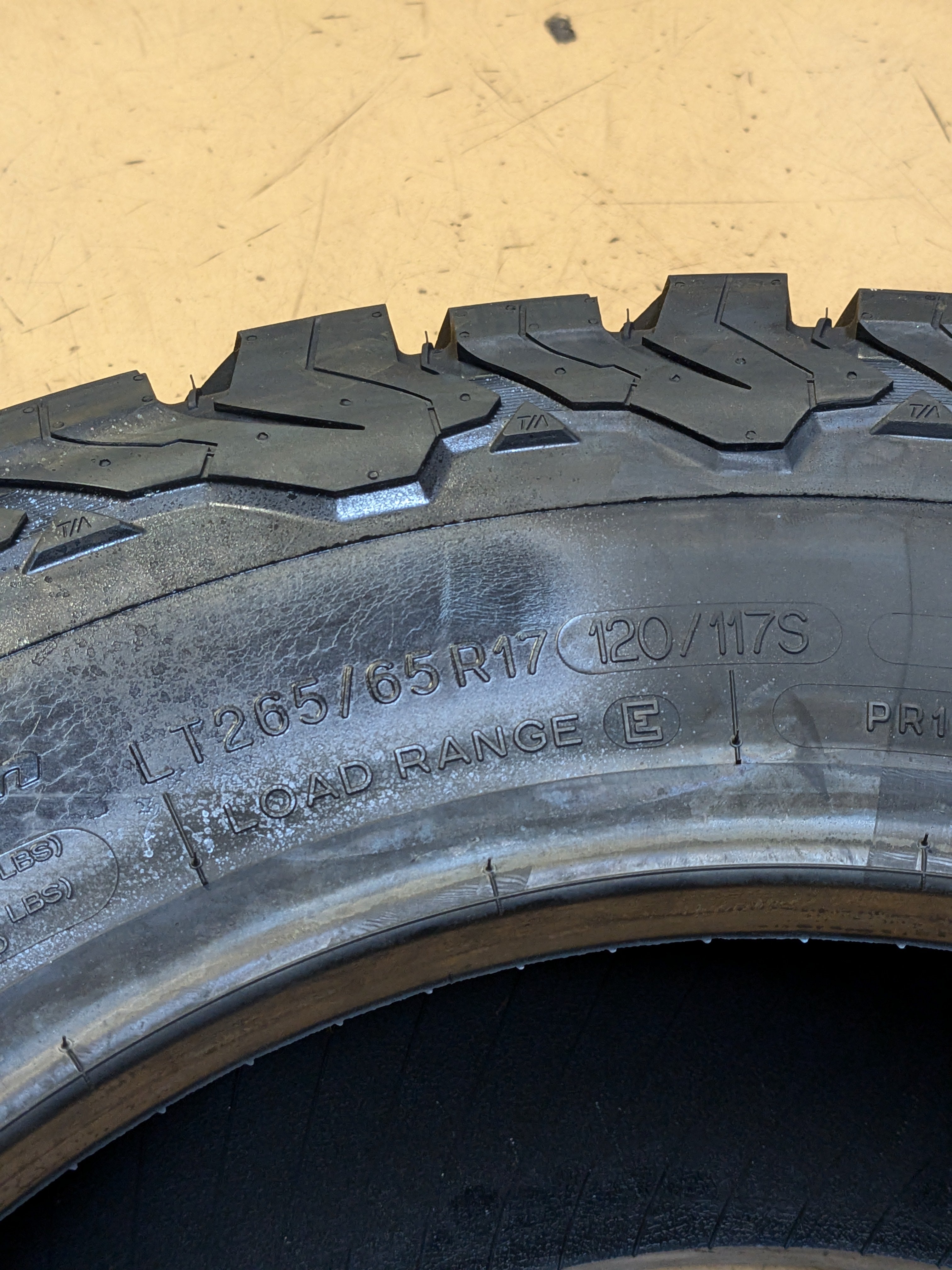 (KSL ONLY) BFGOODRICH ALL TERRAIN T/A KO2 RWL LT 265 65 17 120/117S LRE 10 PLY ALL TERRAIN TIRE 16681