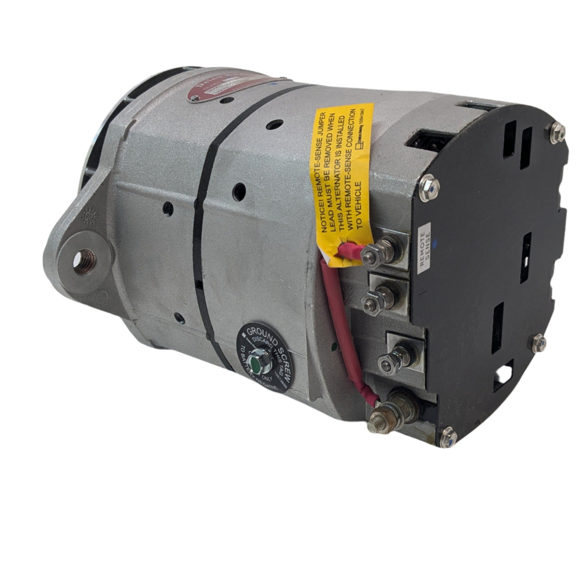 DELCO REMY ALTERNATOR 35SI MODEL 12V 140A 1/4 B+ OUTPUT TERMINAL J180 HINGE 8600064