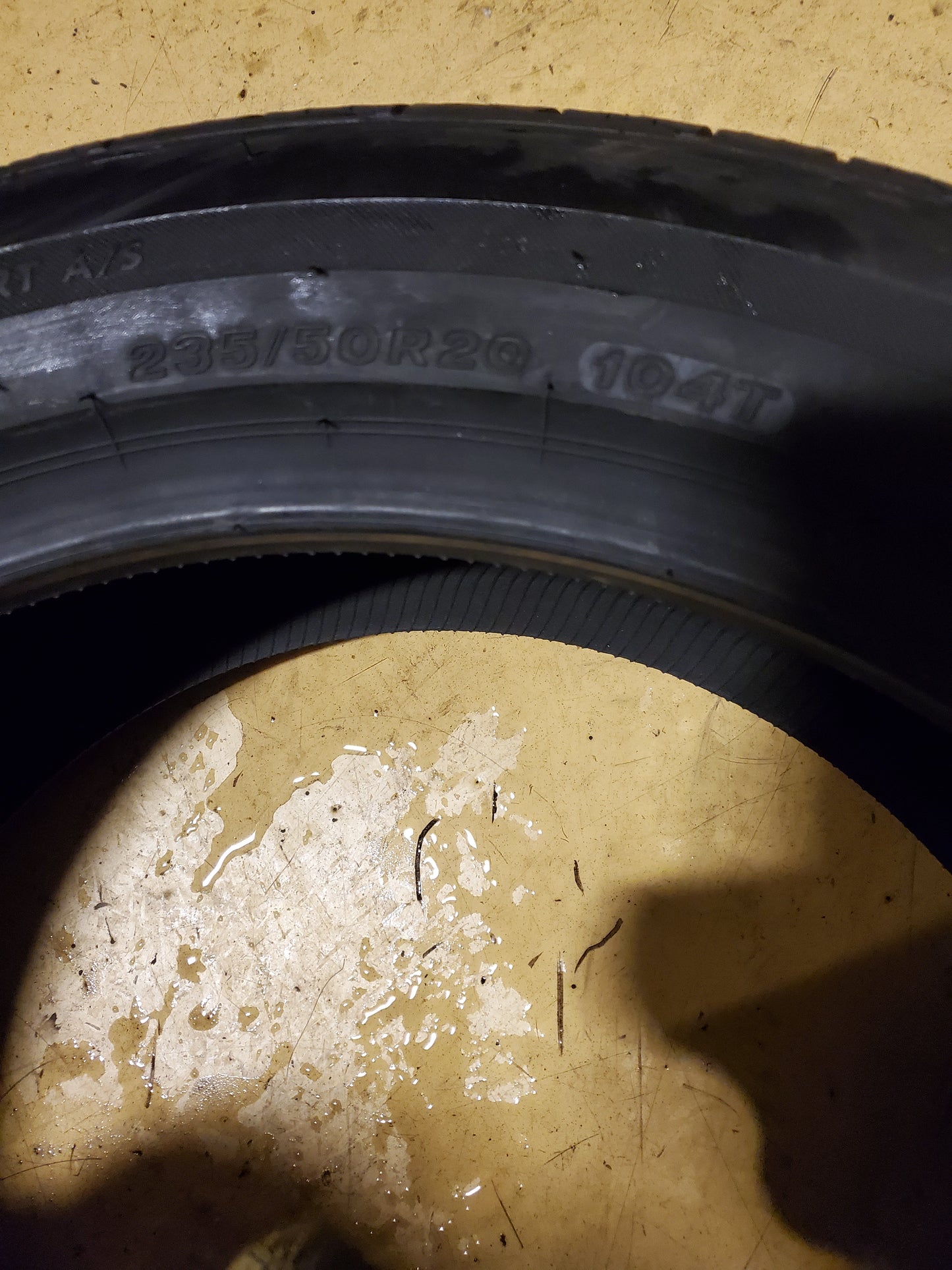 2 BRIDGESTONE ALENZA SPORT A/S BSW P 235 50 20 104T XL UHP TIRE 012289