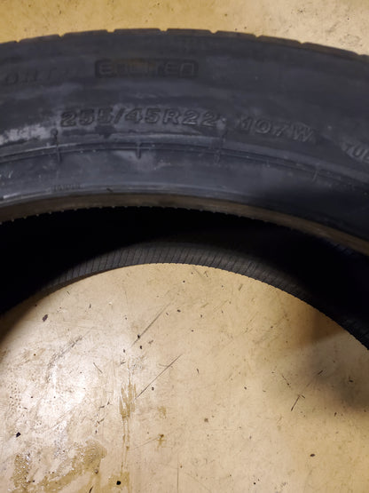 BRIDGESTONE POTENZA SPORT BSW P 255 45 22 107W XL UHP TIRE 015174