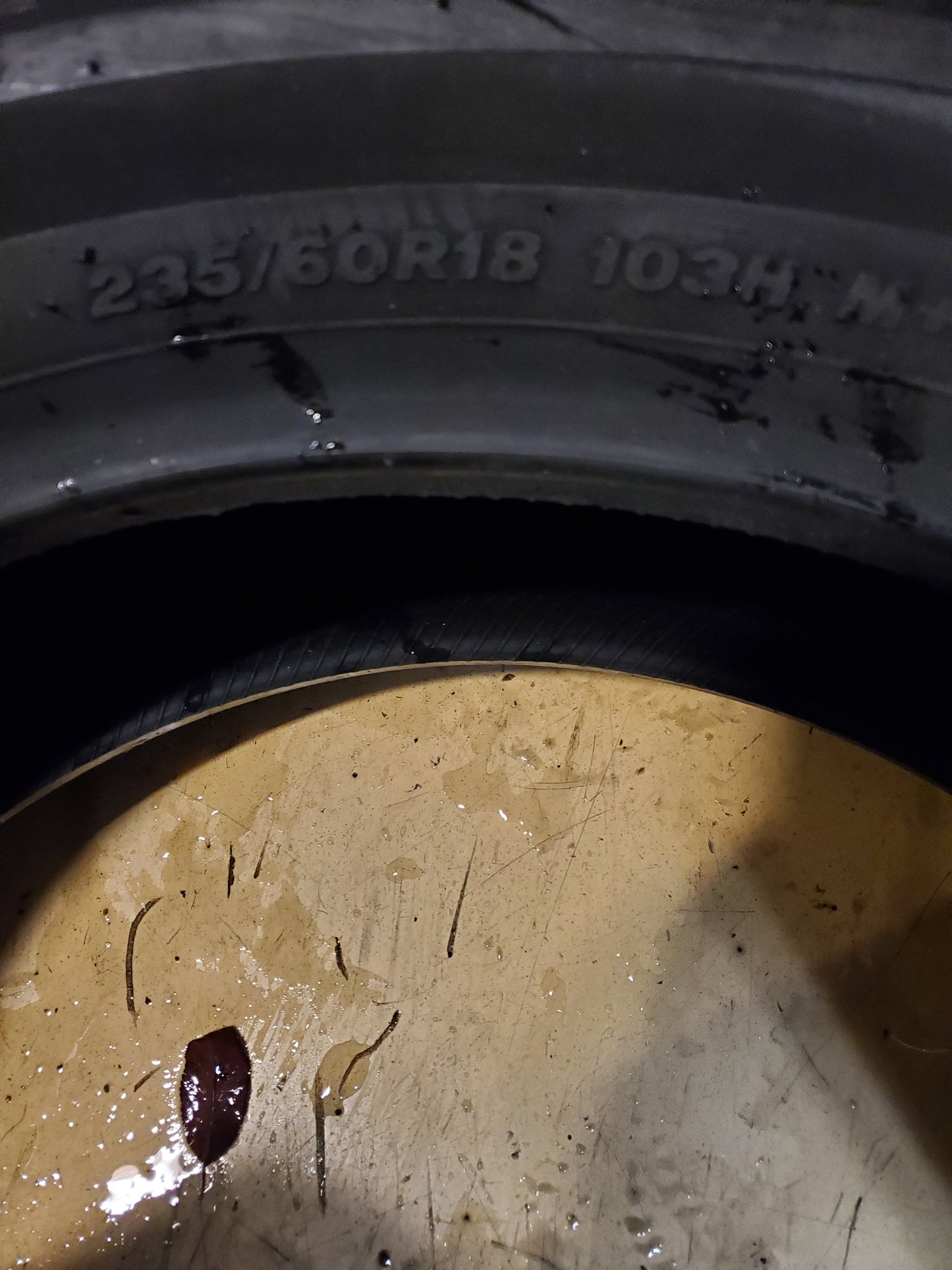 2 BRIDGESTONE WEATHERPEAK BSW P 235 60 18 103H ALL WEATHER TIRE 006075