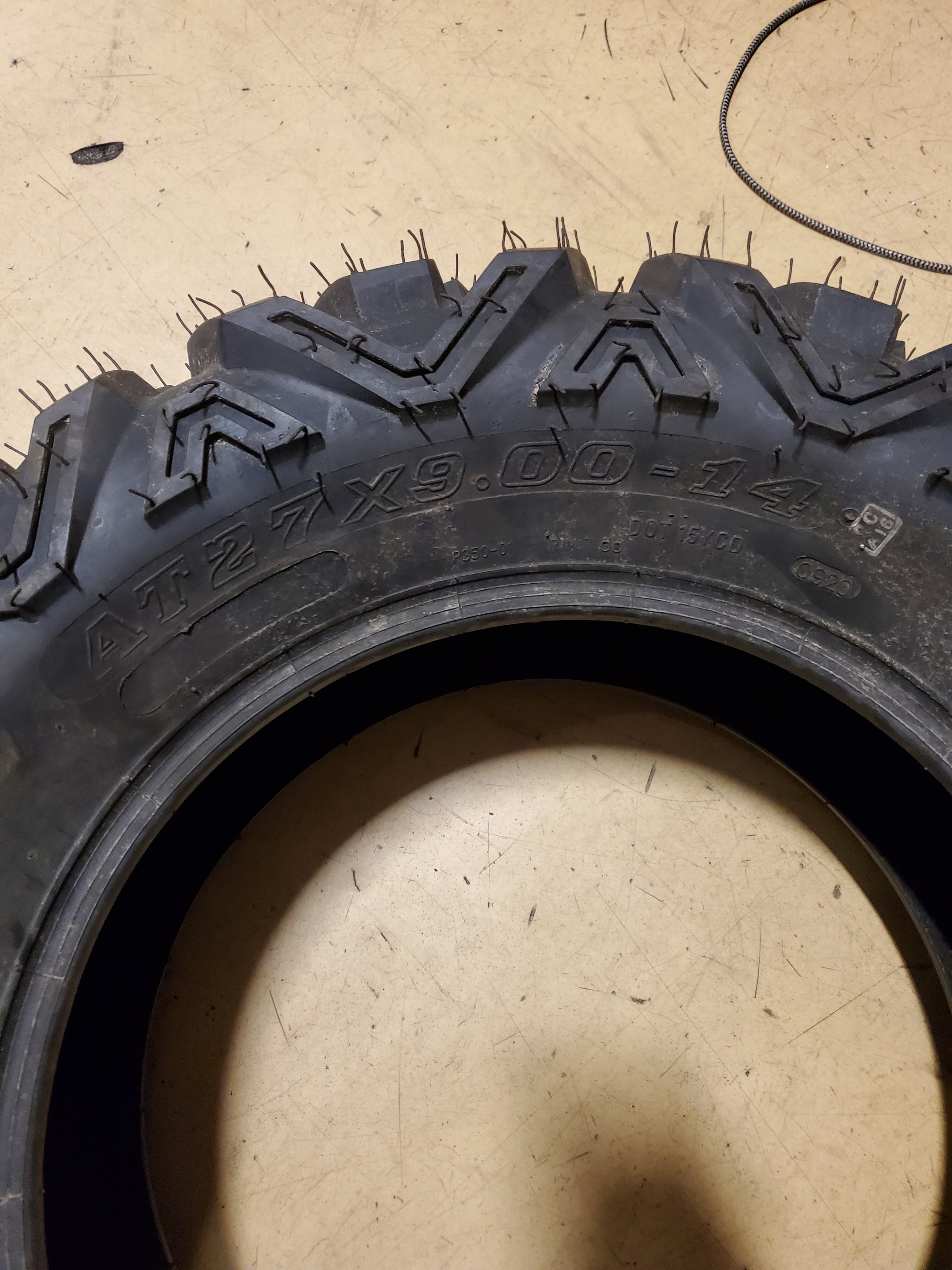NOS MOOSE SWITCHBACK BSW AT 27 9 14 6PLY ATV/UTV TIRE 03201273