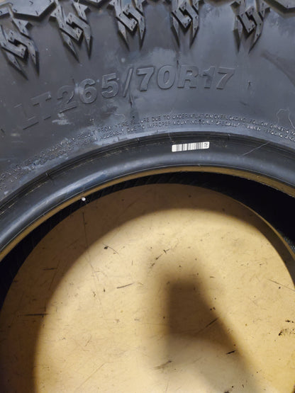 MUDDER TRUCKER HANG OVER BSW LT 265 70 17 121/118Q 10PLY MUD TIRE MDT2461