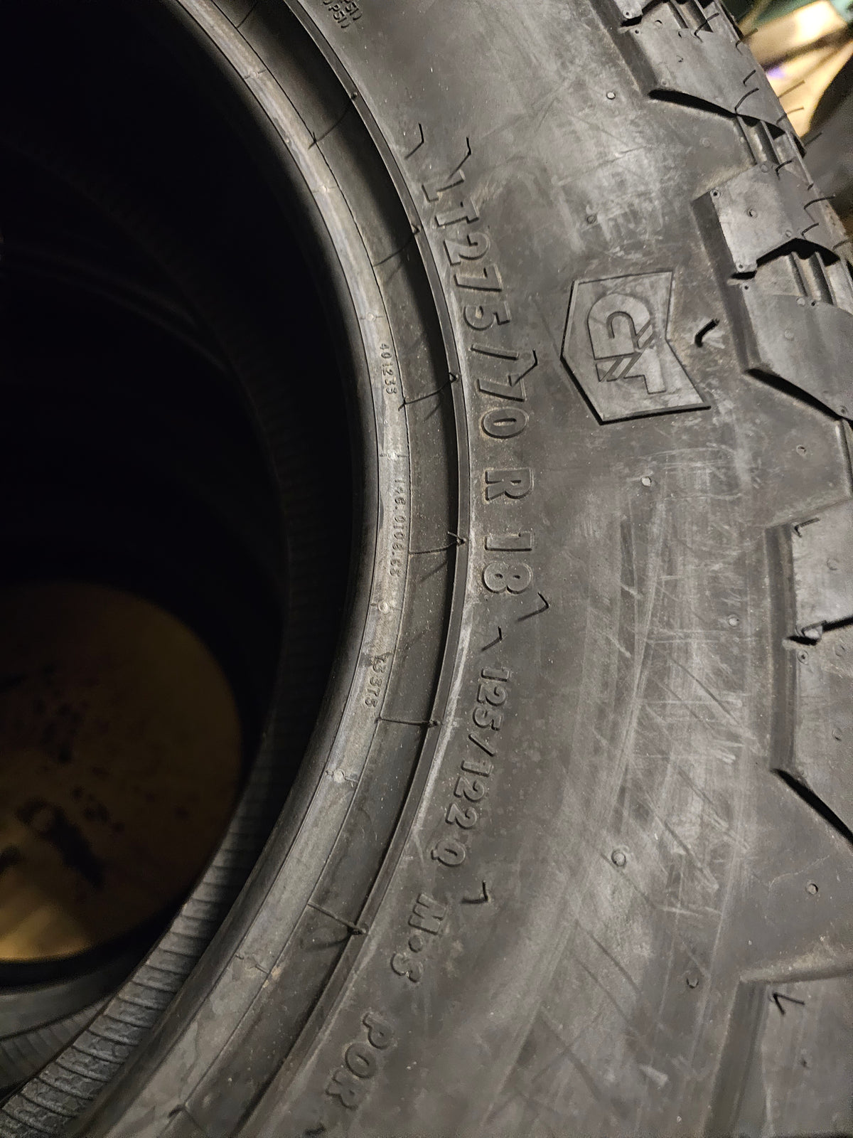 2 GENERAL GRABBER X3 LT 275 70 18 125/122Q LRE 10PLY MUD TERRAIN TIRES 4505900000