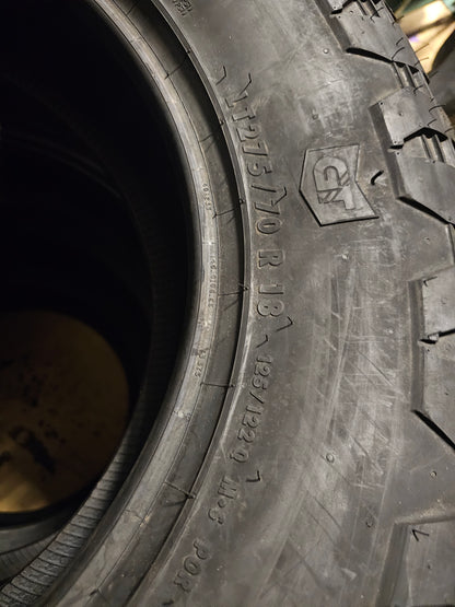 2 GENERAL GRABBER X3 LT 275 70 18 125/122Q LRE 10PLY MUD TERRAIN TIRES 4505900000