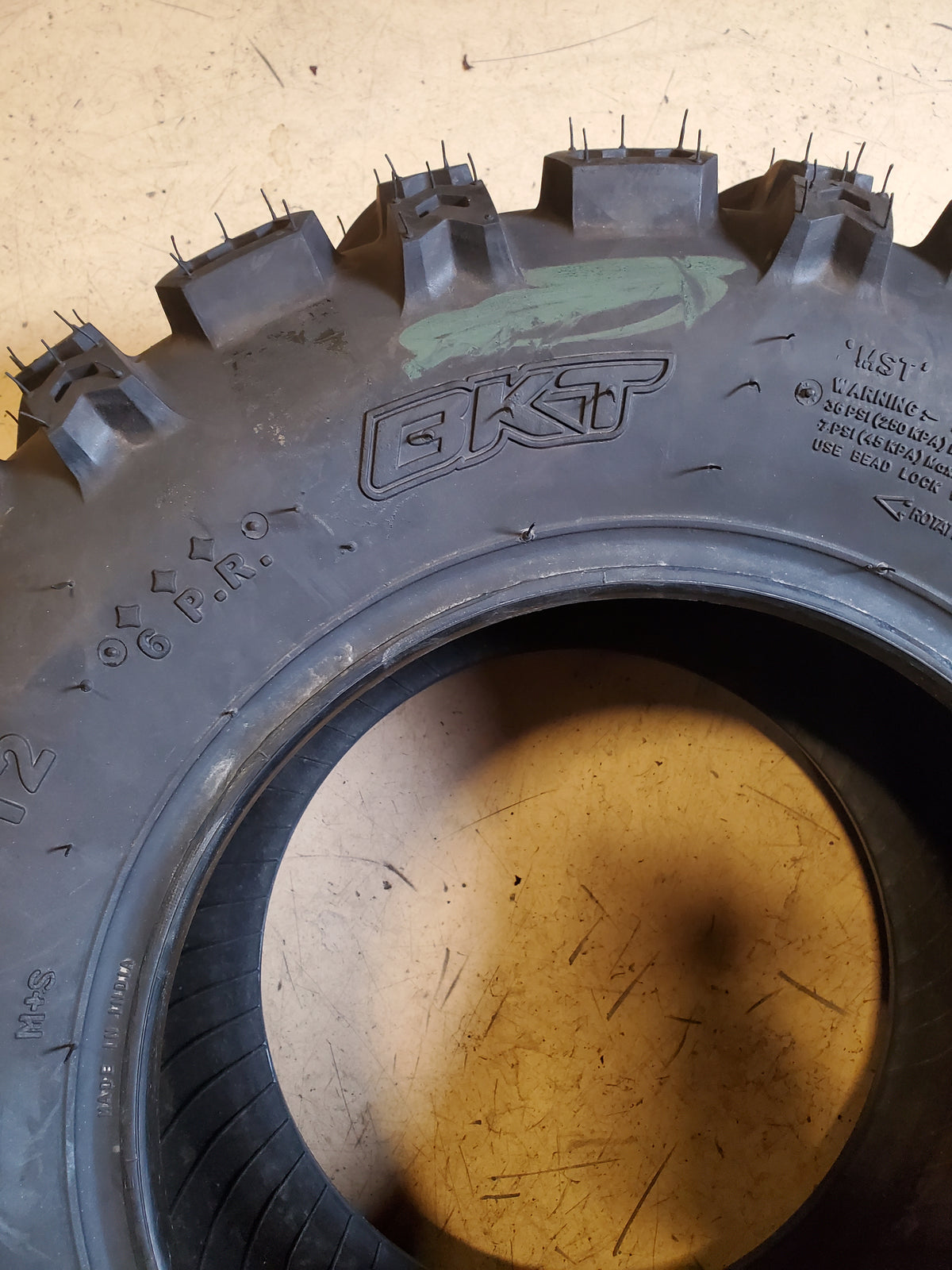 BKT W207 BSW AT 25 10 12 50J 6PLY ATV/UTV TIRE 94001774