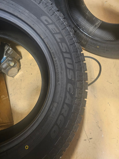 2 TOYO CELSIUS CARGO LT 275 65 18 123/120S LRE 10 PLY ALL WEATHER TIRE 238550