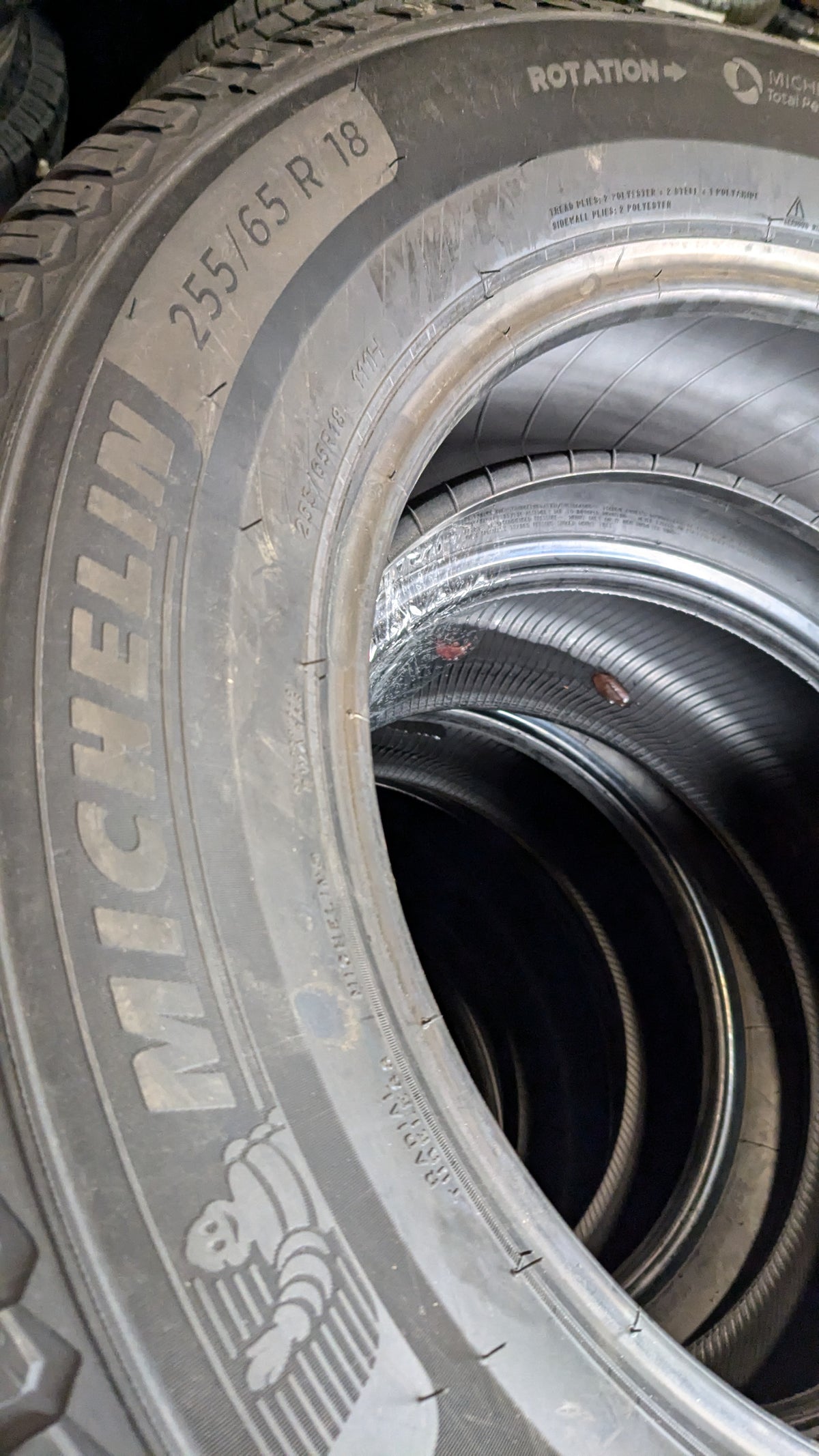 2 MICHELIN CROSSCLIMATE 2 BSW P 255 65 18 111H ALL SEASON TIRE 90299