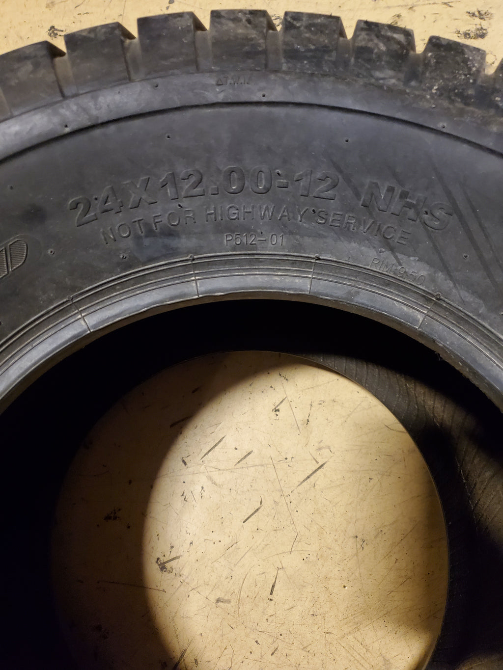 MILLION PARTS BSW 24 12 12 6PLY LAWN TIRE MP241212