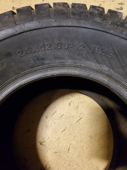 MILLION PARTS BSW 24 12 12 6PLY LAWN TIRE MP241212
