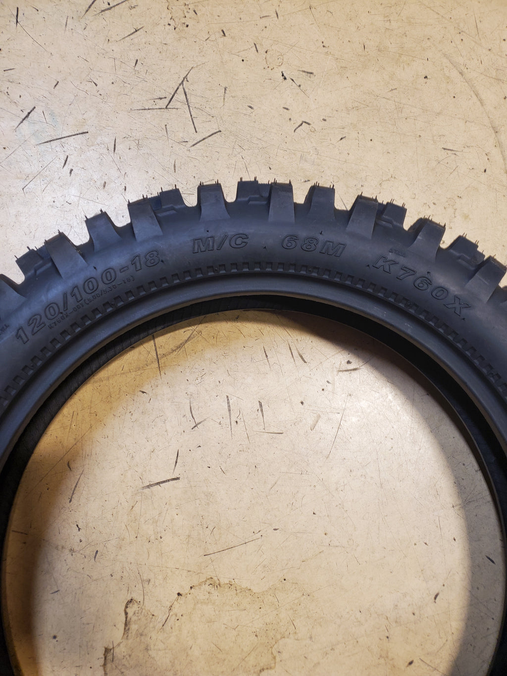 KENDA TRAK MASTER K760X BSW 120 100 18 68M REAR DIRT BIKE TIRE 15942006