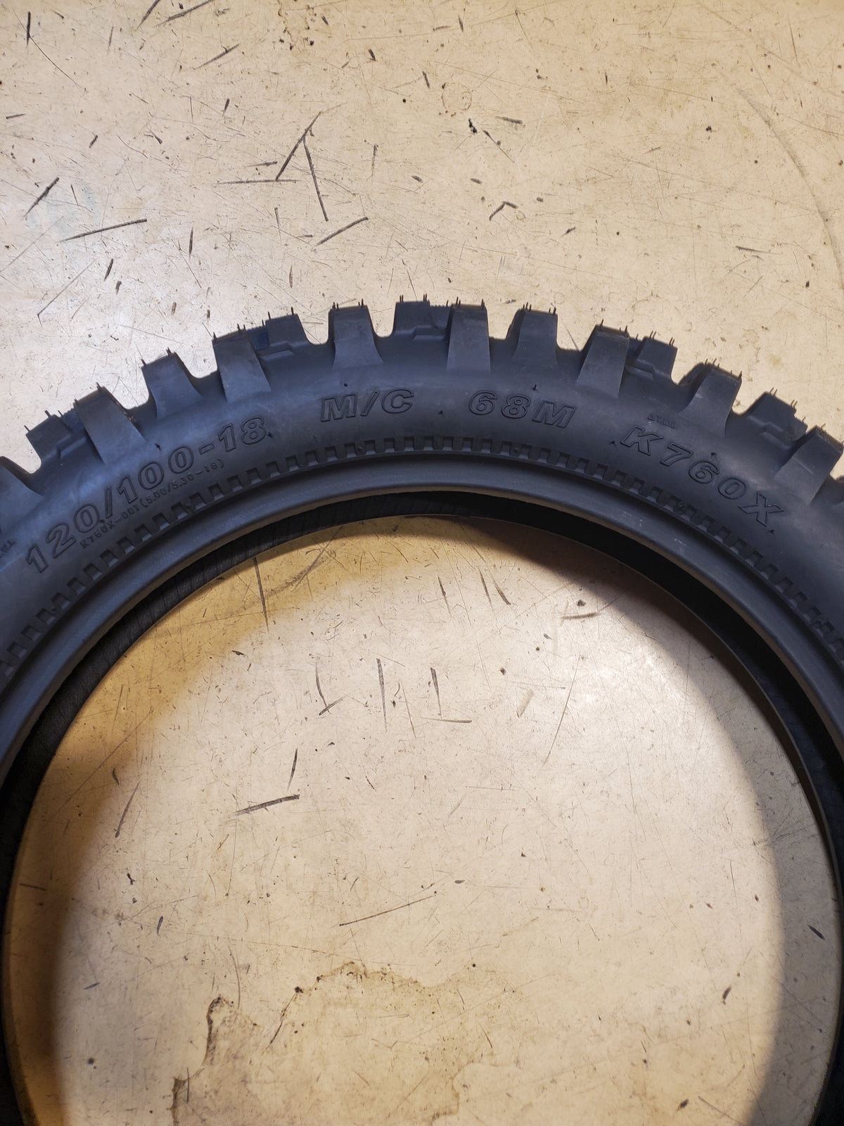 KENDA TRAK MASTER K760X BSW 120 100 18 68M REAR DIRT BIKE TIRE 15942006