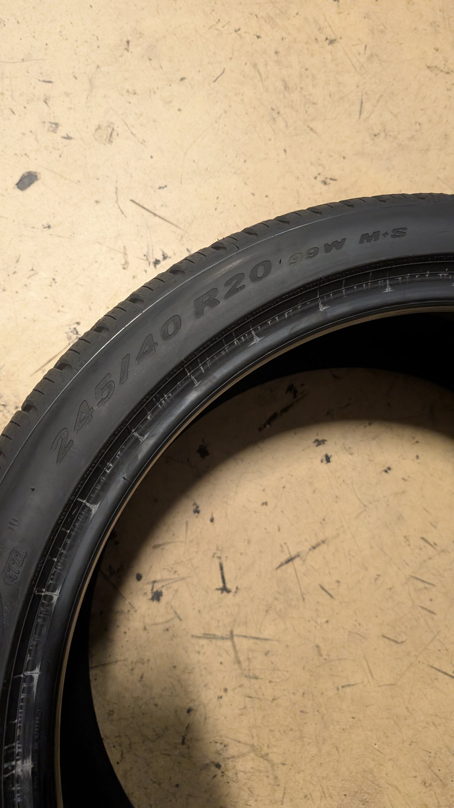2 PIRELLI P ZERO ALL SEASON FOAM BSW P 245 40 20 99W XL UHP TIRE 4218300