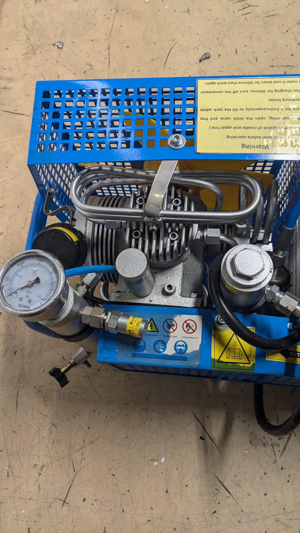 TUXING DRIVING AIR COMPRESSOR HIHG PRESSURE 100I/MIN 4500PSI TX-100