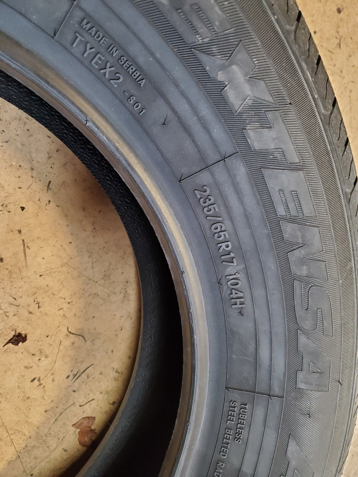 TOYO EXTENSA A/S BSW P 235 65 17 104H ALL SEASON TIRE 147990