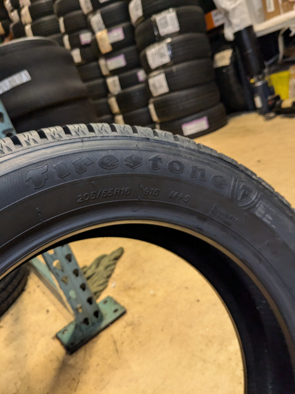 FIRESTONE WINTERFORCE 2 P 205 55 16 91S SL ALL WEATHER TIRE 149082