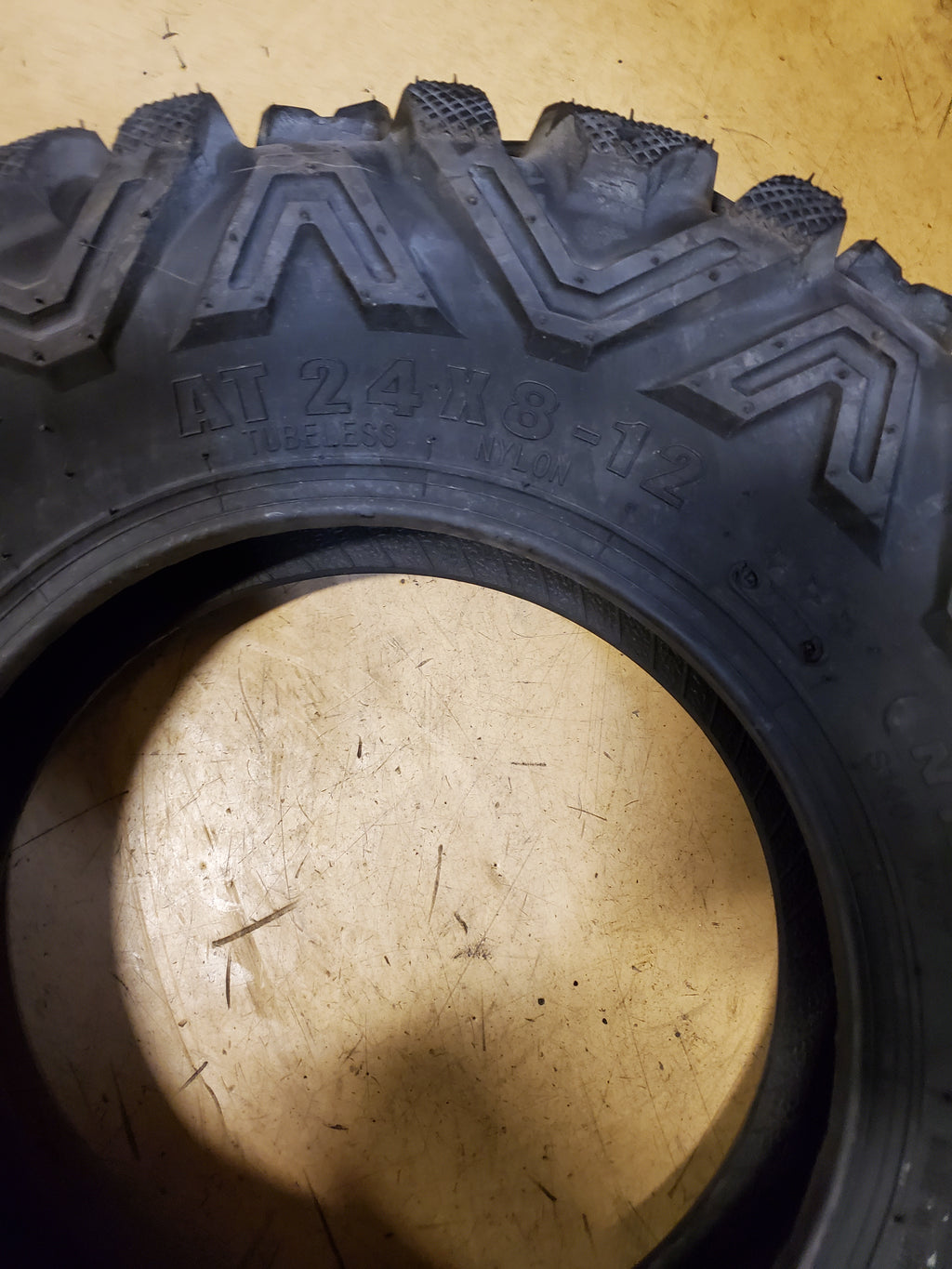 NOS SUNF BSW AT 24 8 12 6PLY ATV/UTV TIRE A001240812