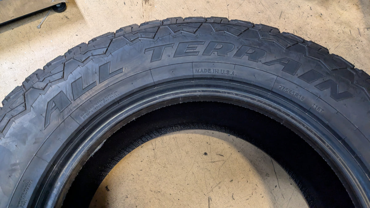 ROCKY MOUNTAIN ALL TERRAIN BSW P 275 65 18 116T  TIRE 100UAD703