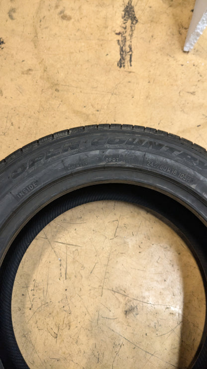 NOS TOYO OPEN COUNTRY QT BSW P 245 60 18 105H ALL SEASON TIRE 318180