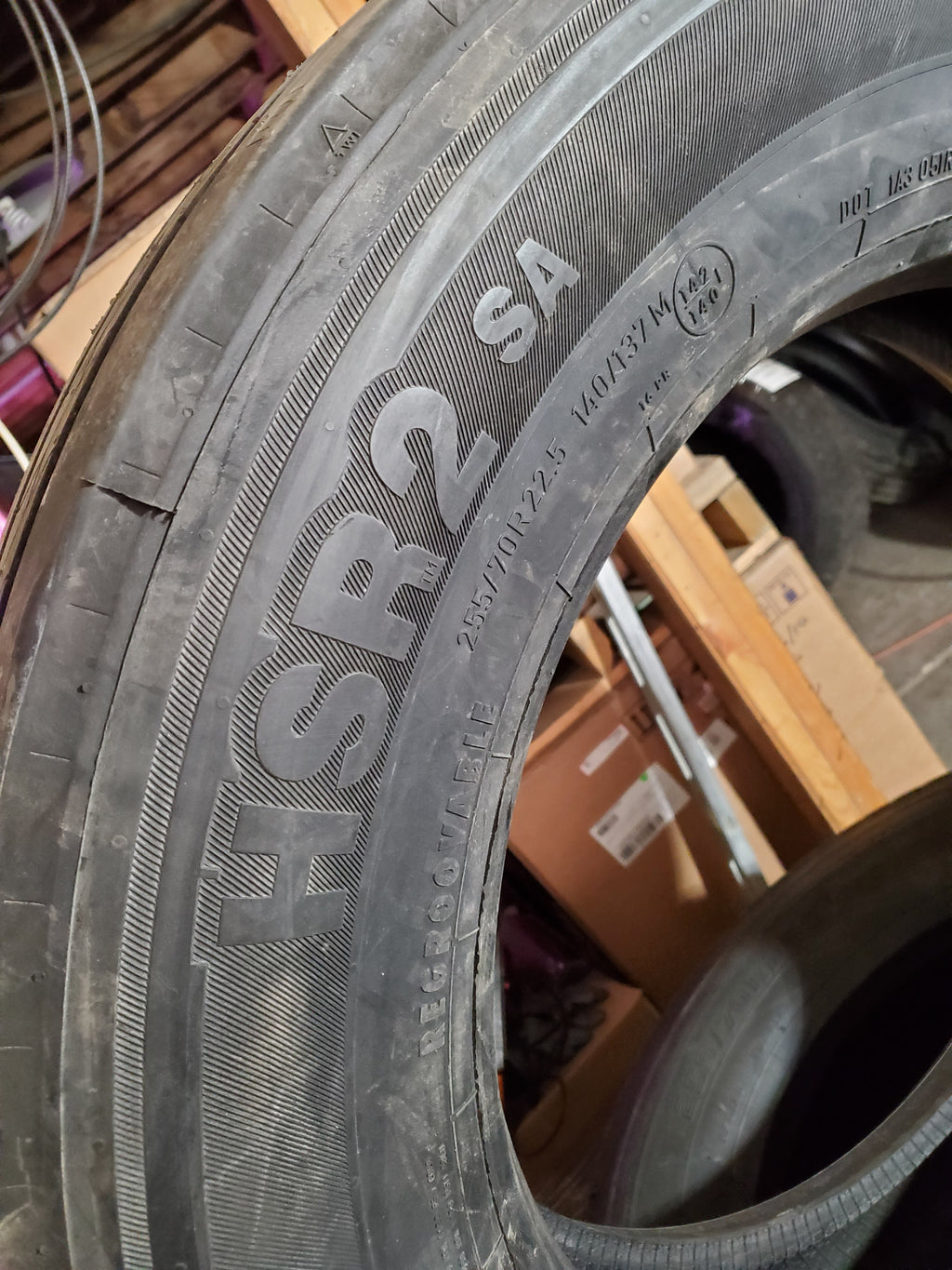 CONTINENTAL HSR2 SA BSW LT 255 70 22.5 140/137M 16PLY STEER TIRE 05122460000