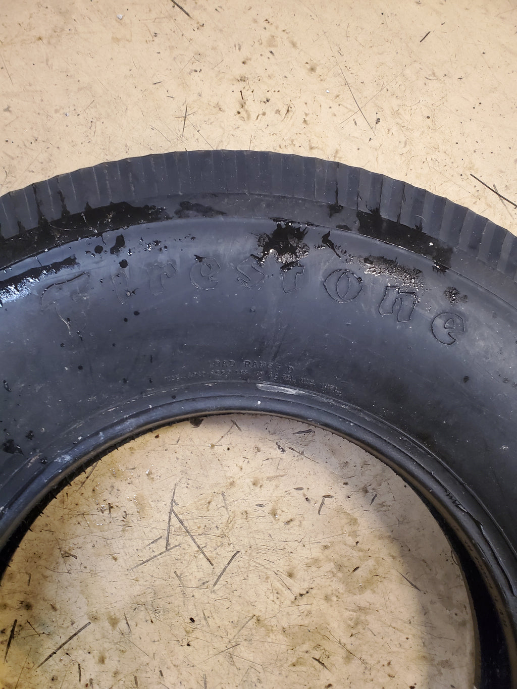 FIRESTONE GUM DIPPED WW 7.50-16 8PLY VINTAGE COKER TIRE 682310