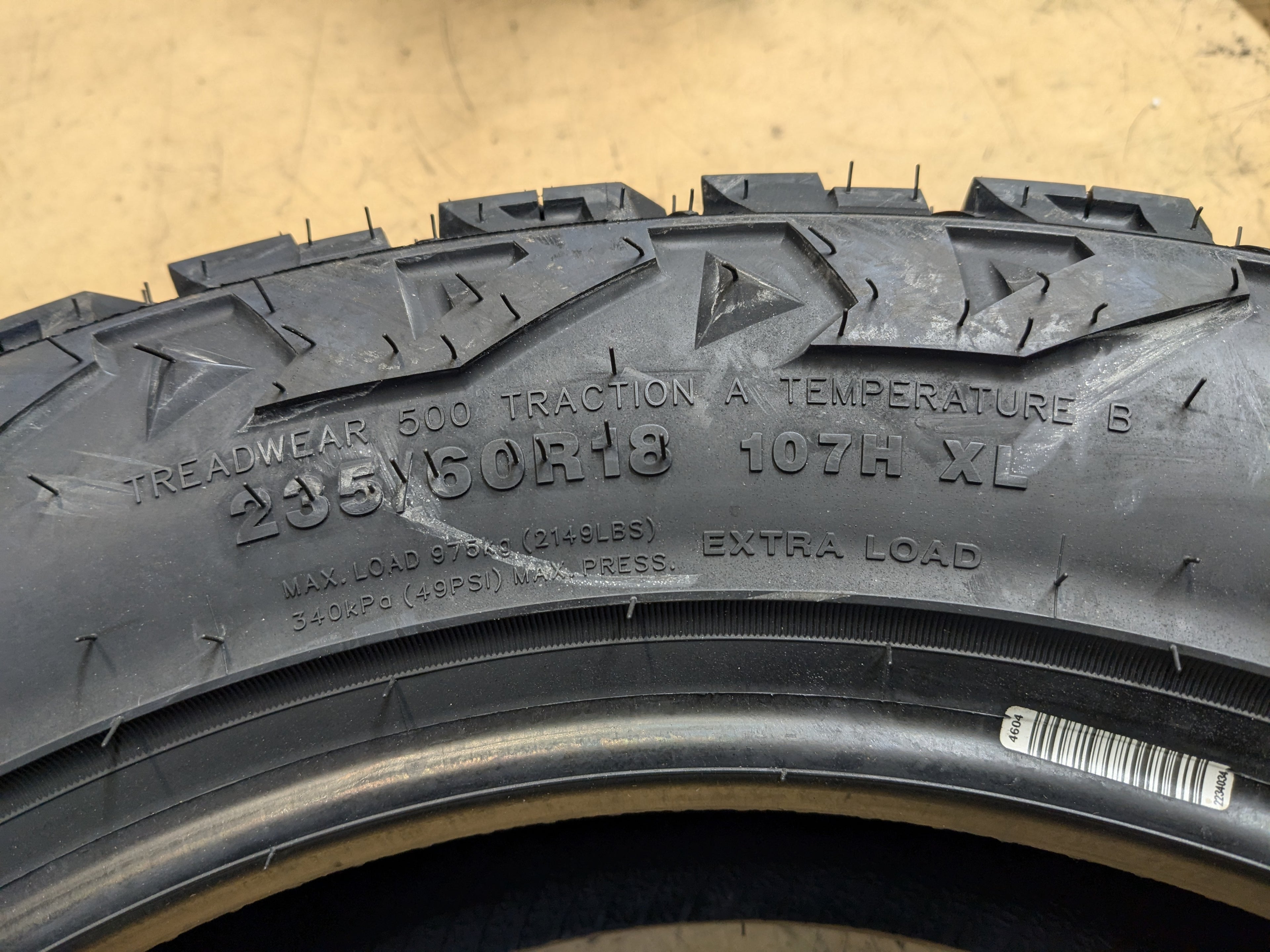 VENOM POWER TERRA HUNTER X/T BSW P 235 60 18 107H XL ALL TERRAIN TIRE TVPXT74