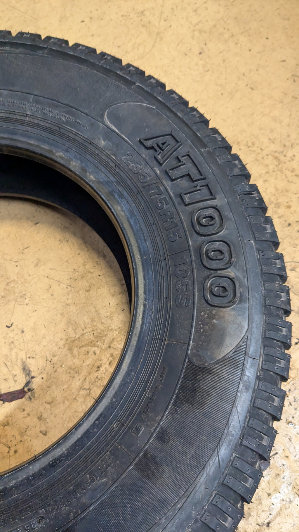 ZEETEX AT1000 BSW P 235 75 15 105S ALL TERRAIN TIRE 1200032138