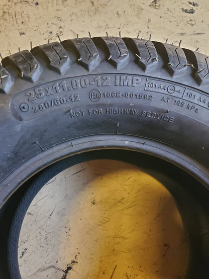 CARLISLE MULTI TRAC C/S 101A4 BSW 25 11 12 4PLY LAWN TIRE 574369