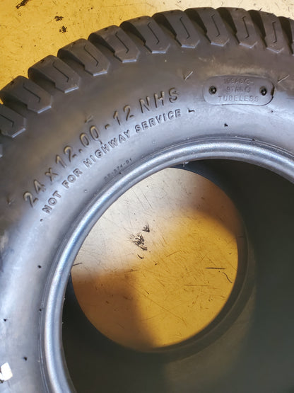 RUBBERMASTER 109A6 BSW 24 12 12 6PLY LAWN TIRE RM241212