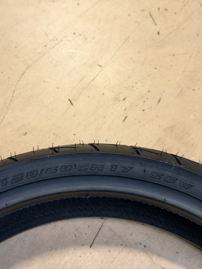 SHINKO F009RR BSW 120 60 17 55W FRONT MOTORCYCLE TIRE 87-4040