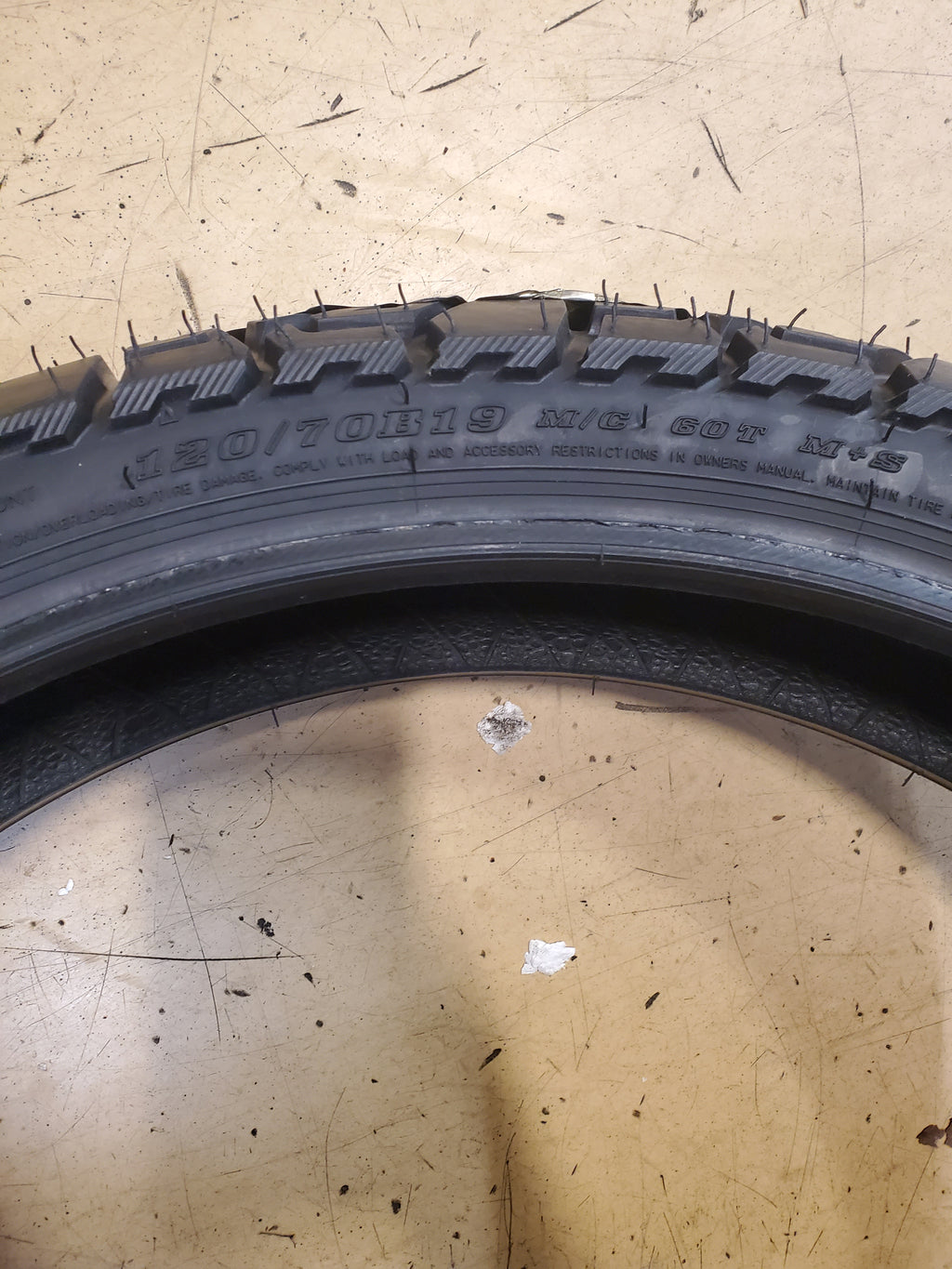 DUNLOP TRAILMAX MISSION BSW 120 70 19 60T FRONT MOTORCYCLE TIRE 45235870