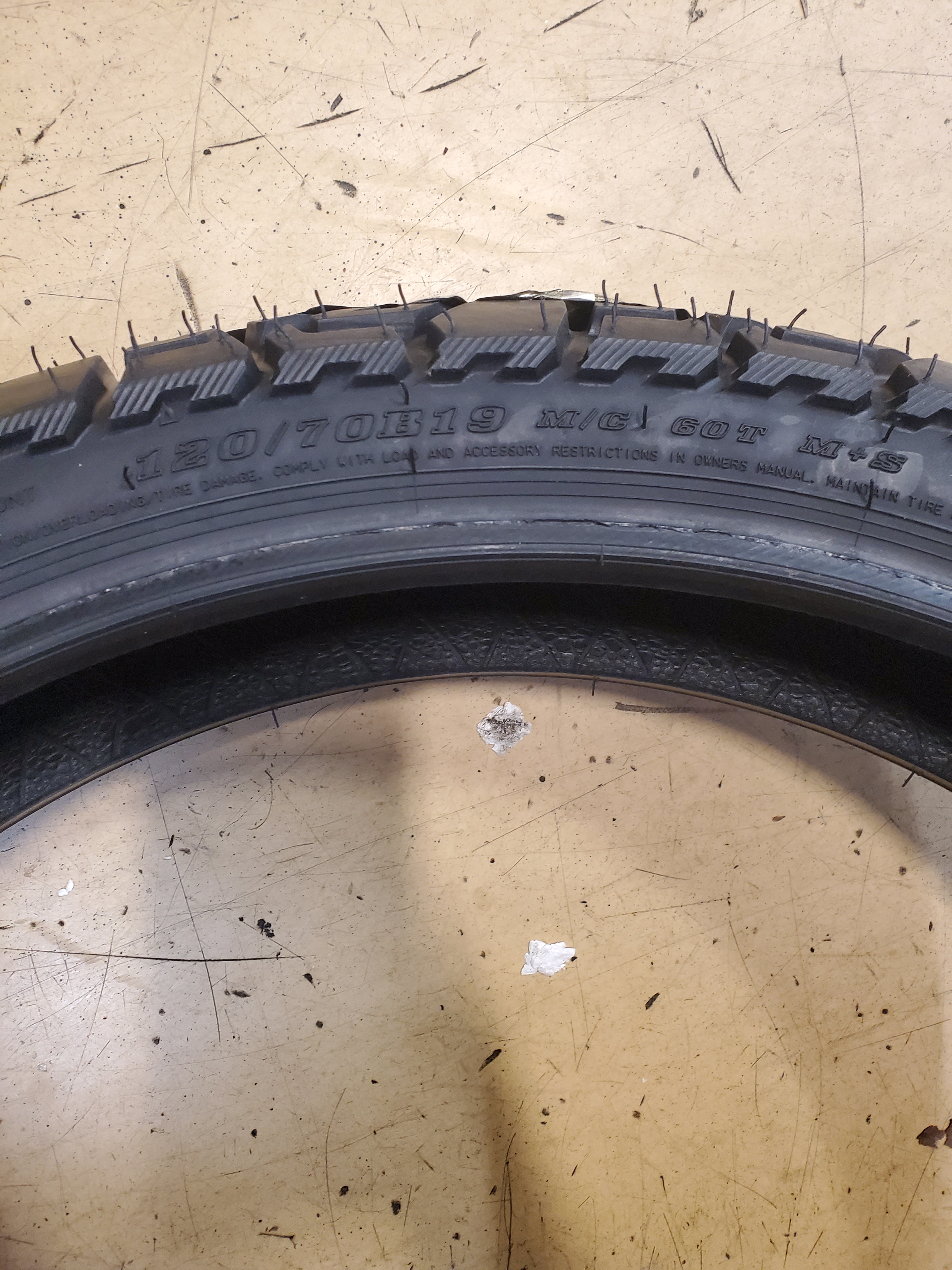 DUNLOP TRAILMAX MISSION BSW 120 70 19 60T FRONT MOTORCYCLE TIRE 45235870