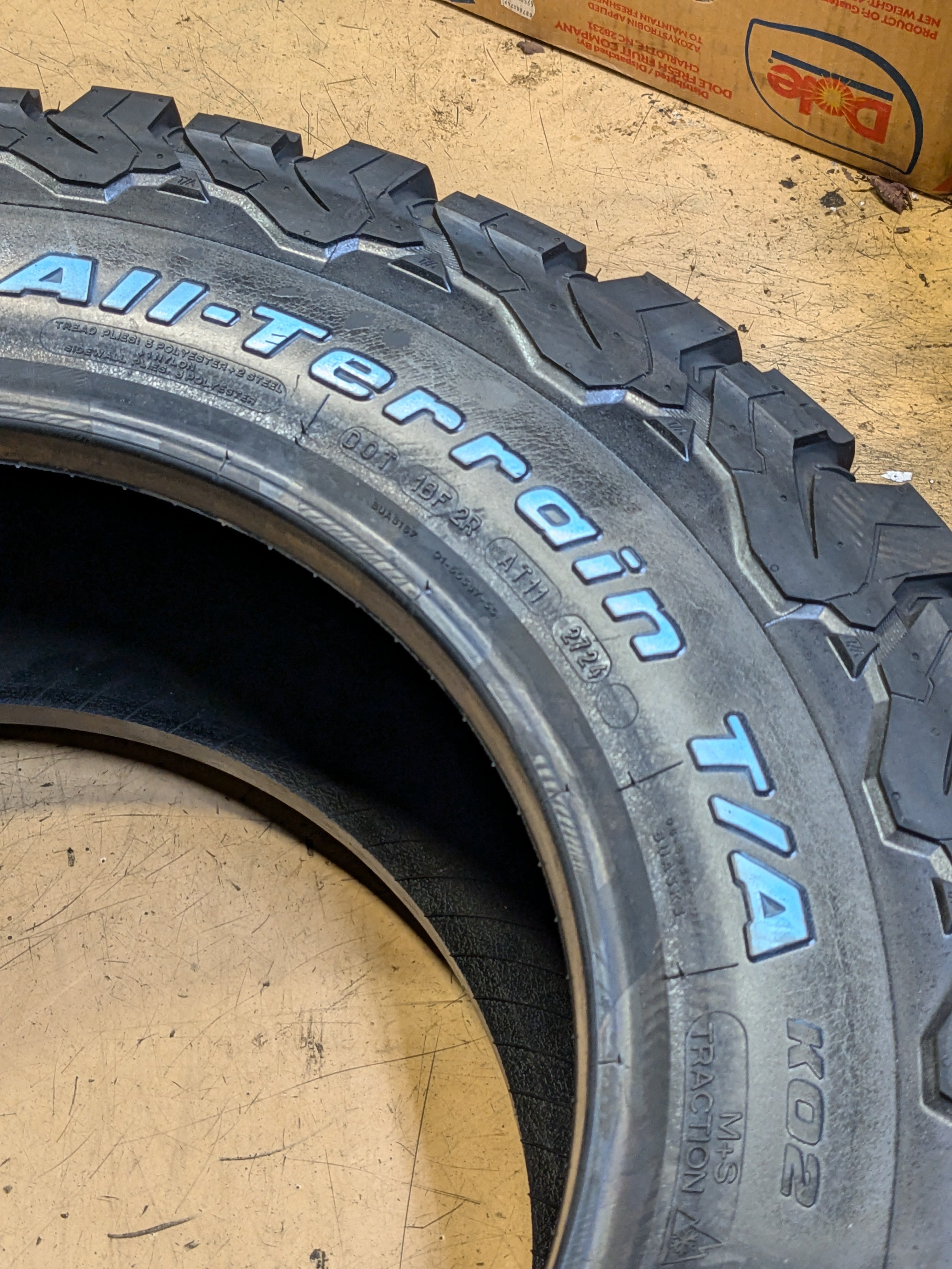 (KSL ONLY) BFGOODRICH ALL TERRAIN T/A KO2 RWL LT 265 65 17 120/117S LRE 10 PLY ALL TERRAIN TIRE 16681