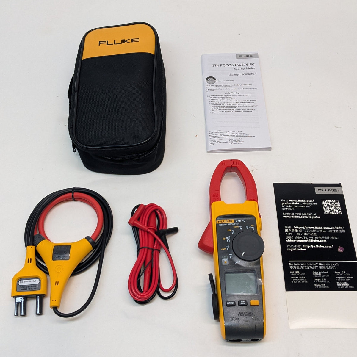 FLUKE AC/DC CLAMP METER 376FC 5065965