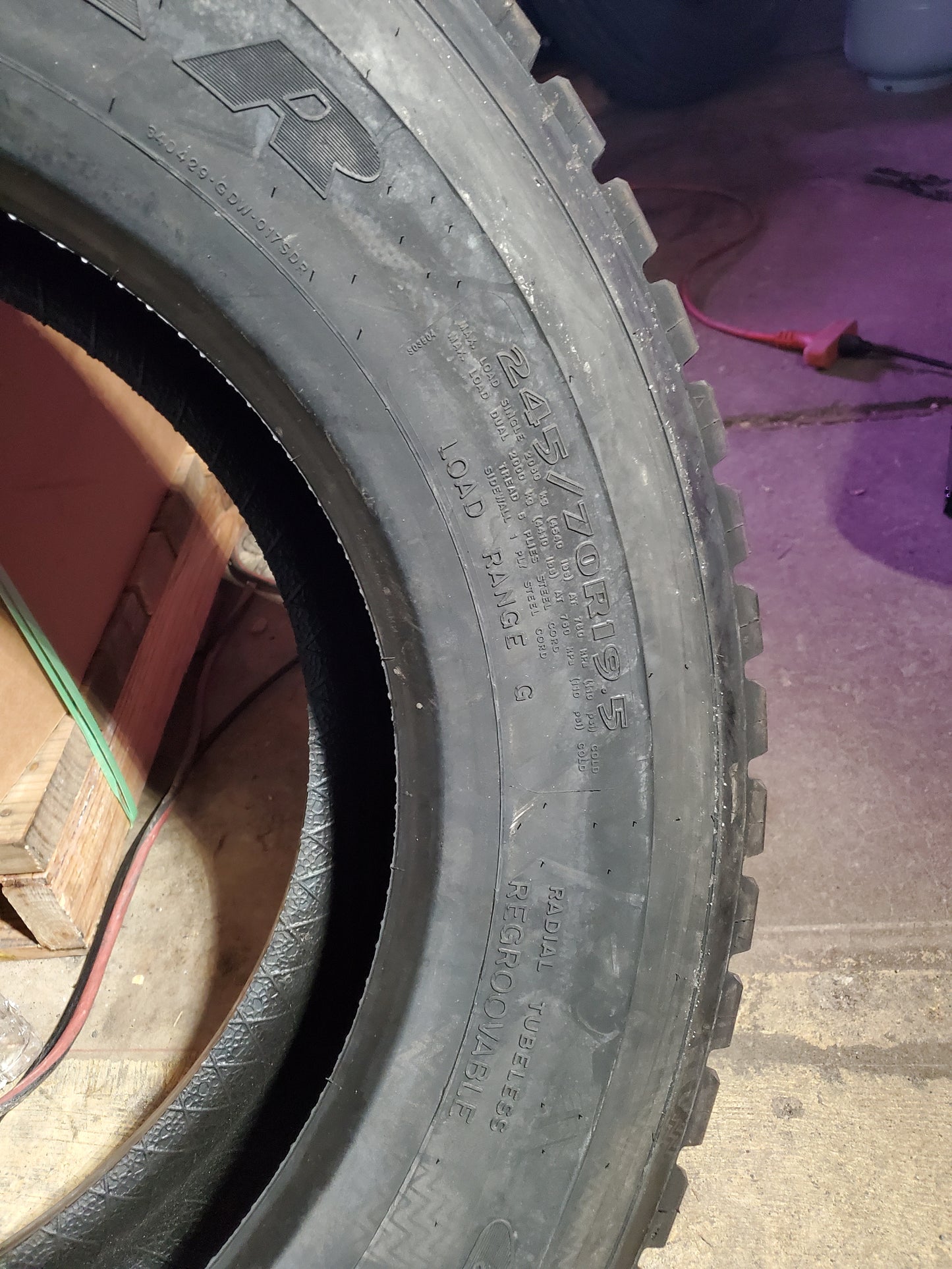 GOODYEAR G622 RSD ULT BSW LT 245 70 19.5  14PLY DRIVE TIRE 2540864103
